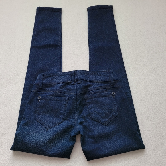 Jolt | NWOT Leopard Print Blue-on-Blue Women's Small Jeans - Picture 8 of 13